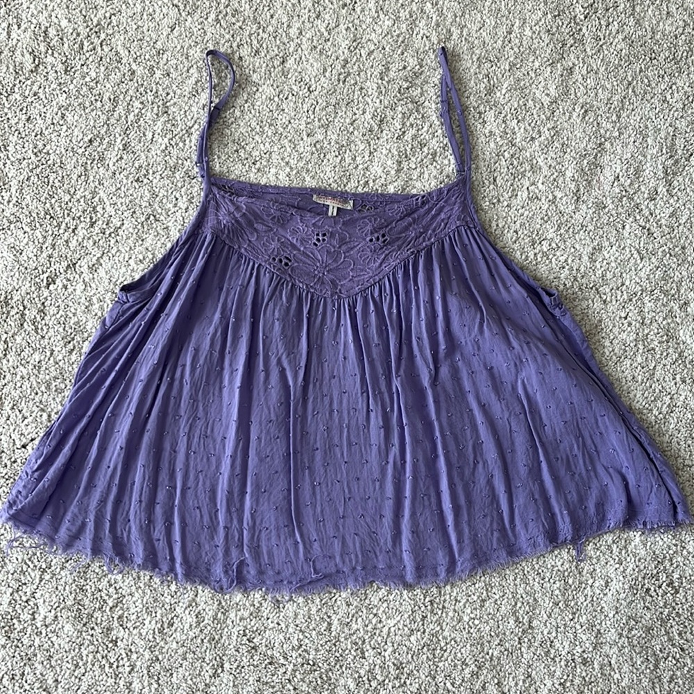 Free People cropped spaghetti strap top
